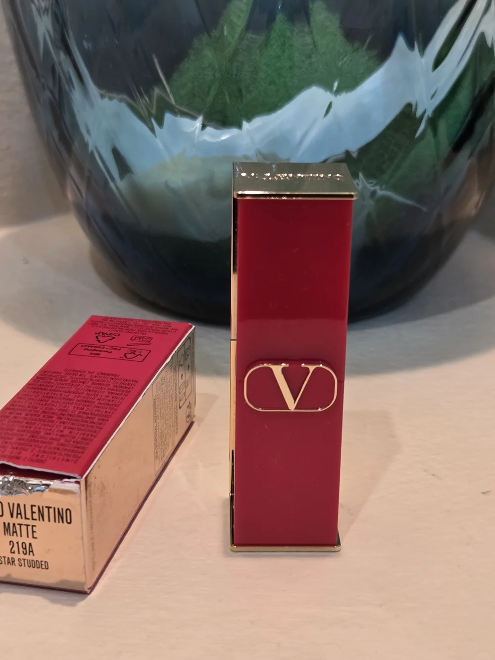Valentino Rosso Valentino Matte Lipstick 219A Star Studded Full Size
